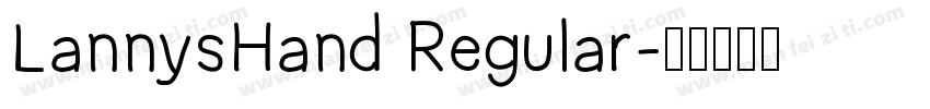 LannysHand Regular字体转换
